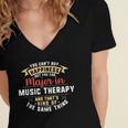 Music Therapy Major Student Shirt Graduation Women's Jersey Short Sleeve Deep V-Neck Tshirt