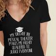 Musical Theater Major Graduation Women's Jersey Short Sleeve Deep V-Neck Tshirt