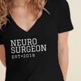 Neurosurgeon 2018 Graduation Women's Jersey Short Sleeve Deep V-Neck Tshirt