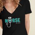 New Grad Nurse Graduation For RN & LPN Women's Jersey Short Sleeve Deep V-Neck Tshirt