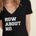 How About No Introvert Not So Social Women's Jersey Short Sleeve Deep V-Neck Tshirt How About No Introvert Not So Social Women's Jersey Short Sleeve Deep V-Neck Tshirt