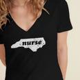 North Carolina Nursing Nurse Graduation Women's Jersey Short Sleeve Deep V-Neck Tshirt