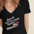 Nostalgia 90s Duck Goose Women's Jersey Short Sleeve Deep V-Neck Tshirt