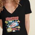 Nostalgia Gen X 90s Nineties Things Women's Jersey Short Sleeve Deep V-Neck Tshirt