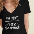 Not 4 Everyone Sarcastic Introvert Graphic Women's Jersey Short Sleeve Deep V-Neck Tshirt Not 4 Everyone Sarcastic Introvert Graphic Women's Jersey Short Sleeve Deep V-Neck Tshirt