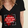 Not Booked Or Busy Just Not Coming Introvert Women's Jersey Short Sleeve Deep V-Neck Tshirt