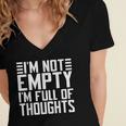 Im Not Empty Im Full Of Thoughts Introvert Women's Jersey Short Sleeve Deep V-Neck Tshirt Im Not Empty Im Full Of Thoughts Introvert Women's Jersey Short Sleeve Deep V-Neck Tshirt