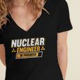 Nuclear Engineer In Progress Engineer Graduation Women's Jersey Short Sleeve Deep V-Neck Tshirt