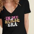 In My Nurse Era Nursing School Graduation Women Women's Jersey Short Sleeve Deep V-Neck Tshirt