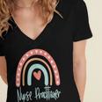 Nurse Practitioner Doctor Of Nursing PracticeGraduation 2025 Women's Jersey Short Sleeve Deep V-Neck Tshirt