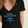 Nurse Practitioner Shirt NP Shirt For Graduation Women's Jersey Short Sleeve Deep V-Neck Tshirt