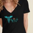 Nurse Shirt Graduation Nursing School RN Cute Tee Shirt Women's Jersey Short Sleeve Deep V-Neck Tshirt