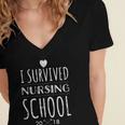 NursIng School Graduation For Practitioner Women's Jersey Short Sleeve Deep V-Neck Tshirt