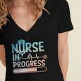 Nursing Student Art Men Women NICU Graduation Future Nurse Women's Jersey Short Sleeve Deep V-Neck Tshirt