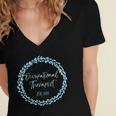 Occupational Therapy Grad School Graduation Therapist Women's Jersey Short Sleeve Deep V-Neck Tshirt