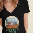Office Zen Introvert Office Staff Secretary Employee Admin Women's Jersey Short Sleeve Deep V-Neck Tshirt Office Zen Introvert Office Staff Secretary Employee Admin Women's Jersey Short Sleeve Deep V-Neck Tshirt