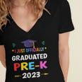 I Officially Graduated Pre-k Graduation Pre k Class 2023 Kid Women's Jersey Short Sleeve Deep V-Neck Tshirt