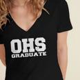 OHS High School Graduation Party Rival Game OHS Reunion Women's Jersey Short Sleeve Deep V-Neck Tshirt