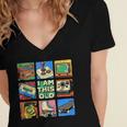 I Am This Old Retro Vintage Nostalgia 80s 90s Cassette Tape Women's Jersey Short Sleeve Deep V-Neck Tshirt