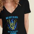 We Got Older Emo Punk Rock Nostalgia Women's Jersey Short Sleeve Deep V-Neck Tshirt We Got Older Emo Punk Rock Nostalgia Women's Jersey Short Sleeve Deep V-Neck Tshirt