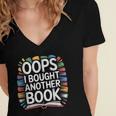 Oops I Bought Another Book Library Reader Bibliophile Women's Jersey Short Sleeve Deep V-Neck Tshirt