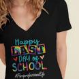 Paraprofessional Happy Last Day Of School Women Graduation Women's Jersey Short Sleeve Deep V-Neck Tshirt