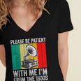 Be Patient With Me I'm From The 1900s Women's Jersey Short Sleeve Deep V-Neck Tshirt