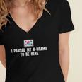 I Paused My K-Drama To Be Here Funny Introvert Korean Drama Women's Jersey Short Sleeve Deep V-Neck Tshirt