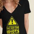 My People Skills Are Just Fine Sarcastic Introvert Women's Jersey Short Sleeve Deep V-Neck Tshirt My People Skills Are Just Fine Sarcastic Introvert Women's Jersey Short Sleeve Deep V-Neck Tshirt