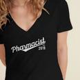Pharmacist 2019 Pharmacy Pharmd Student Graduation Women's Jersey Short Sleeve Deep V-Neck Tshirt
