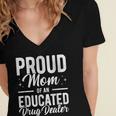 Pharmacy Graduation Pharmacist Educated Drug Dealer Mom Women's Jersey Short Sleeve Deep V-Neck Tshirt