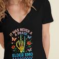 It Was Never A Phase Elder Emo Nostalgia Women's Jersey Short Sleeve Deep V-Neck Tshirt