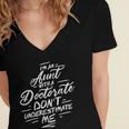 Phd Aunt Shirt Doctorate Graduations Doctoral Women's Jersey Short Sleeve Deep V-Neck Tshirt