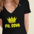 PhD Graduation Ph Diva t Shirt Phdiva Phd t Women's Jersey Short Sleeve Deep V-Neck Tshirt