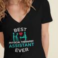 Physical Therapist Therapy Assistant PTA Graduation Women's Jersey Short Sleeve Deep V-Neck Tshirt
