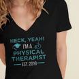 Physical Therapy Graduation Shirt PT Student DPT Grad Women's Jersey Short Sleeve Deep V-Neck Tshirt