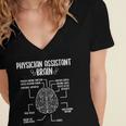 Physician Assistant Essentials PA Student Graduation Women's Jersey Short Sleeve Deep V-Neck Tshirt