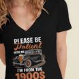 Please BePatient With-Me I'm From The 1900s Vintage Car Women's Jersey Short Sleeve Deep V-Neck Tshirt Please BePatient With-Me I'm From The 1900s Vintage Car Women's Jersey Short Sleeve Deep V-Neck Tshirt