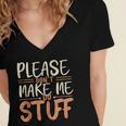 Please Don't Make Me Do Stuff Introvert Teen Lazy Gag Women's Jersey Short Sleeve Deep V-Neck Tshirt Please Don't Make Me Do Stuff Introvert Teen Lazy Gag Women's Jersey Short Sleeve Deep V-Neck Tshirt