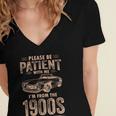 Please Be Patient With Me I'm From The 1900s Car Vintage Women's Jersey Short Sleeve Deep V-Neck Tshirt