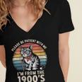 Please Be Patient With Me I'm From The 1900s Cat Women's Jersey Short Sleeve Deep V-Neck Tshirt Please Be Patient With Me I'm From The 1900s Cat Women's Jersey Short Sleeve Deep V-Neck Tshirt