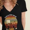 Please Be Patient With Me I'm From The 1900s Cool Dad Women's Jersey Short Sleeve Deep V-Neck Tshirt