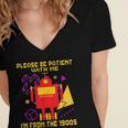 Please Be Patient With Me I'm From The 1900s Gen X Robot Women's Jersey Short Sleeve Deep V-Neck Tshirt