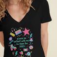 Please Be Patient With Me I'm From The 1900s Humor Saying Women's Jersey Short Sleeve Deep V-Neck Tshirt