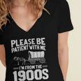 Please Be Patient I'm From The 1900s Men Women Women's Jersey Short Sleeve Deep V-Neck Tshirt Please Be Patient I'm From The 1900s Men Women Women's Jersey Short Sleeve Deep V-Neck Tshirt