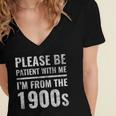 Please Be Patient With Me I'm From The 1900s Old People Women's Jersey Short Sleeve Deep V-Neck Tshirt Please Be Patient With Me I'm From The 1900s Old People Women's Jersey Short Sleeve Deep V-Neck Tshirt