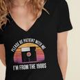 Please Be Patient With Me I'm From The 1900s PC Floppy Disk Women's Jersey Short Sleeve Deep V-Neck Tshirt Please Be Patient With Me I'm From The 1900s PC Floppy Disk Women's Jersey Short Sleeve Deep V-Neck Tshirt