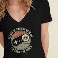Please Be Patient With Me I'm From The 1900s Retro Gamer Women's Jersey Short Sleeve Deep V-Neck Tshirt
