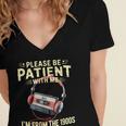 Please Be Patient I'm From The 1900s Sarcastic Joke Women's Jersey Short Sleeve Deep V-Neck Tshirt