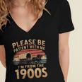 Please Be Patient With Me I'm From The 1900s Sarcastic Women's Jersey Short Sleeve Deep V-Neck Tshirt Please Be Patient With Me I'm From The 1900s Sarcastic Women's Jersey Short Sleeve Deep V-Neck Tshirt